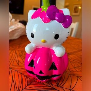 Hello Kitty Halloween hot pink Jack O Lantern soap dispenser